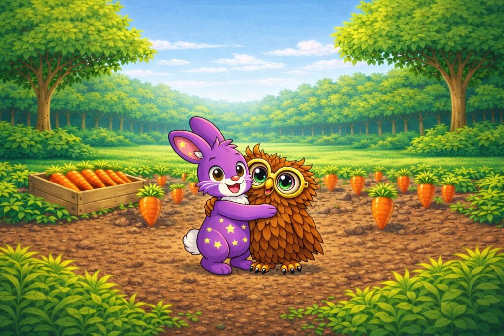 Jumbled Bunny and the Carrot Garden